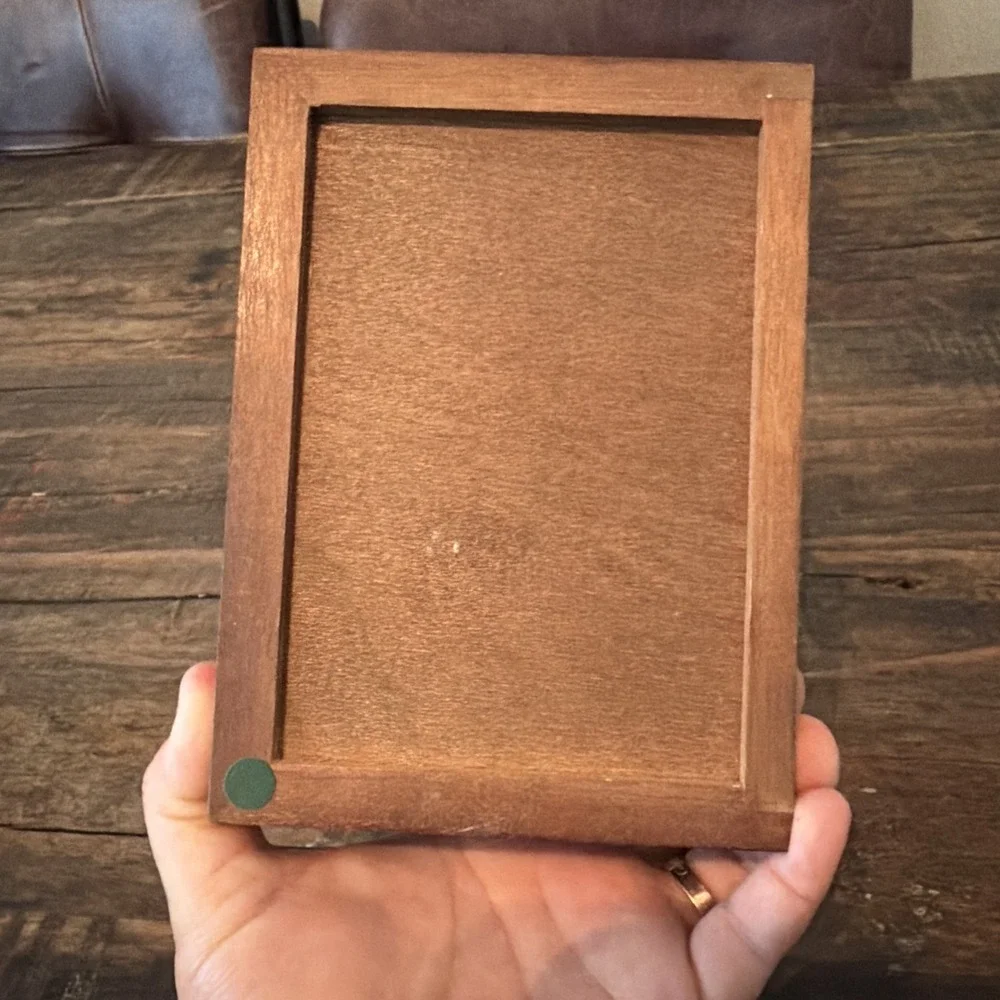 Vintage Albert E. Price Mallard Duck Wood Box Playing Card Holder Trinket Box